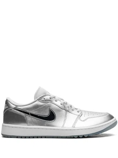 Jordan Air  1 Low Golf "gift Giving" Sneakers In Silver