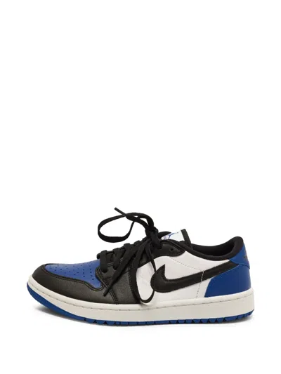 Pre-owned Jordan Air  1 Low Golf Lace-up Sneakers In Black