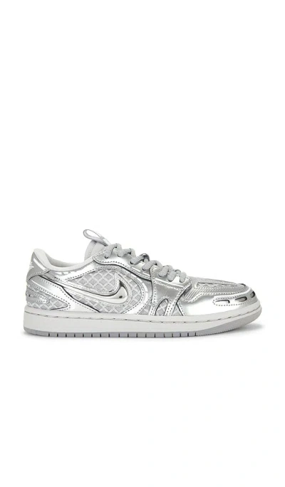 Jordan Air  1 Low Method Of Make Sneaker In Silver