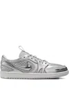 Jordan Air  1 Low Method Of Make V3 "metallic Silver" Sneakers In Gray
