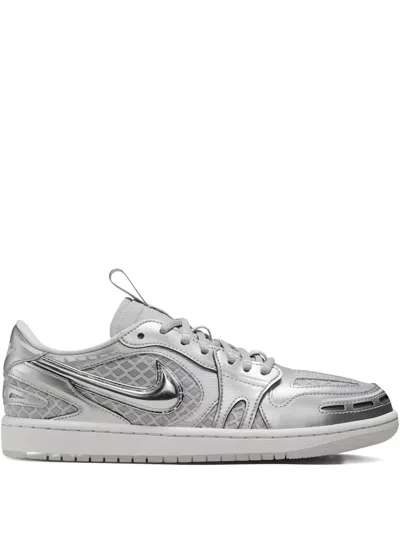 Jordan Air  1 Low Method Of Make V3 "metallic Silver" Sneakers In Gray
