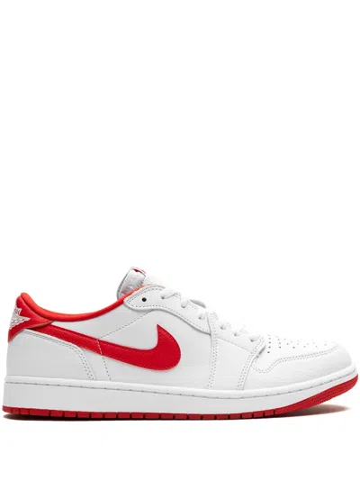 Jordan Men's Air  1 Low Og "white/red" Shoes
