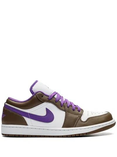 Jordan Air  1 Low "purple Mocha" Sneakers In White