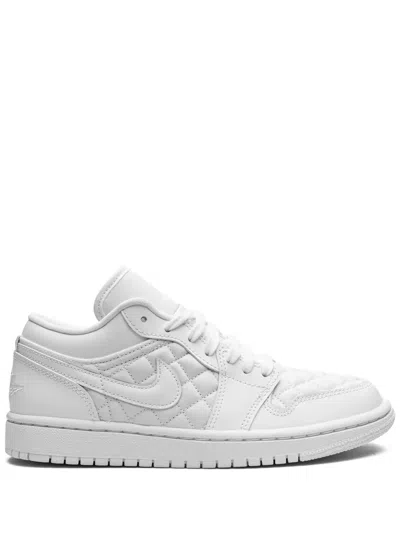 Jordan Air  1 Low Quilted Sneakers In White