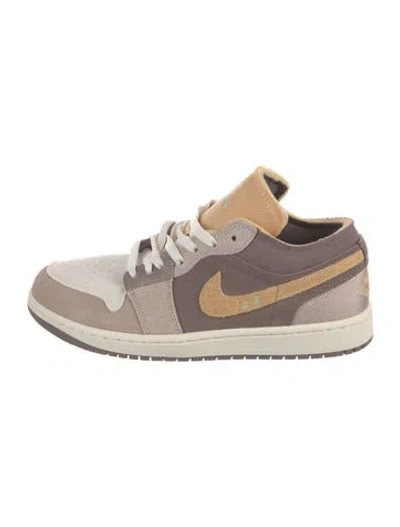 Pre-owned Jordan Air  1 Low Se Craft "taupe Haze" Athletic Sneakers In Neutrals