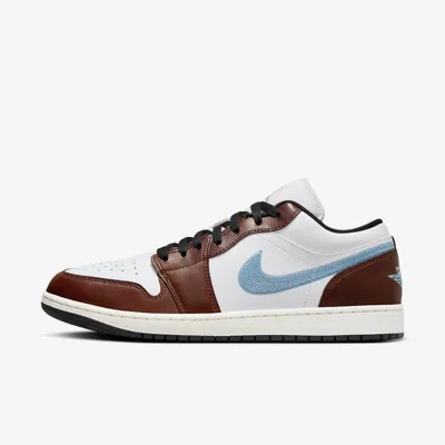 Jordan Air  1 Low Se Fq7832-142 Sneaker Men 8.5 White Brown Lifestyle Shoe Tf6486