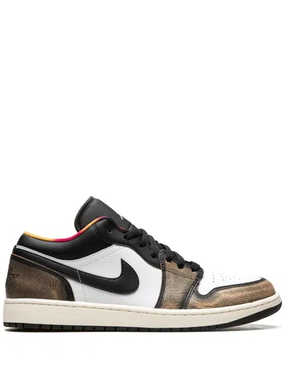 Jordan Air  1 Low Se "wear-away" Sneakers In Black
