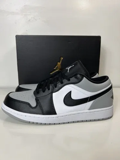 Pre-owned Jordan Air  1 Low Shadow Toe Smoke Grey 553558-052 Men's Size 8.5/ Women's Sz 10
