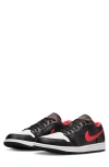 Jordan Air  1 Low Sneakers In Black/fire Red/white