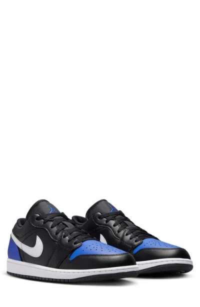 Jordan Air  1 Low Sneaker In Black/game Royal/white