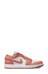 Jordan Air  1 Low Sneaker In Pure Platinum/sky Orange