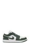 Jordan Air  1 Low Sneaker In White/galactic Jade