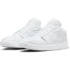 Jordan Air  1 Low Sneaker In White/white/white