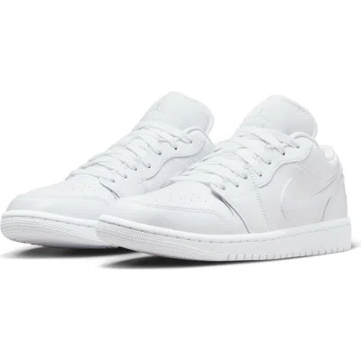 Jordan Air  1 Low Sneaker In White/white/white