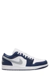 Jordan Men's Air  1 Low Shoes In White/wolf Grey/navy