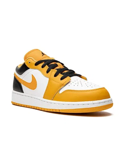Jordan Kids' Air  1 Low "university Gold" Sneakers In Taxi/black-white