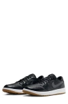 Jordan Men's Air  1 Low G Golf Shoes In Black/anthracite/brown