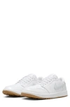 Jordan Men's Air  1 Low G Golf Shoes In White/pure Platinum/brown