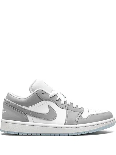 Jordan Women's Air  1 Low Shoes In White/wolf Grey/aluminum