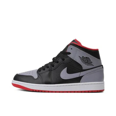 Jordan 1 Mid "bred Shadow" Sneakers In 黑色