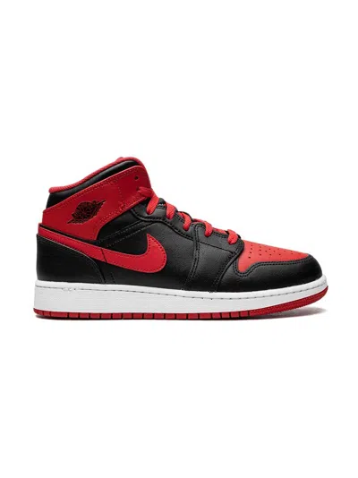 Jordan Kids' Air  1 Mid "alternate Bred" Sneakers In Black
