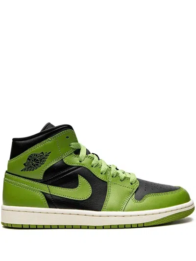 Jordan Air  1 Mid Sneakers In Black