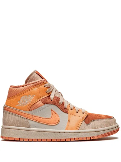 Jordan Air  1 Mid Sneakers In Orange