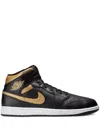 Jordan Mens  Aj 1 Mid In Black