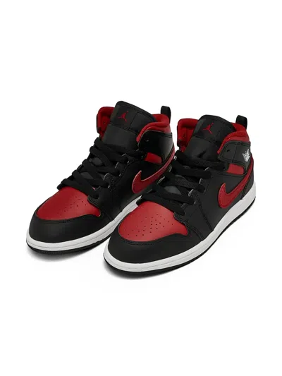 Jordan Kids' Air  1 Mid "bred Twist" Sneakers