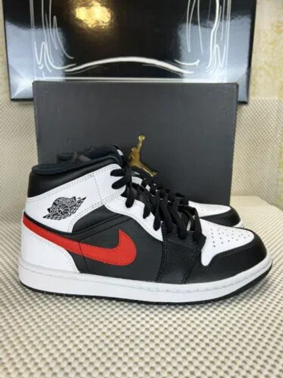 Pre-owned Jordan Air  1 Mid Chile Red 554724-075 Men's Size 8.5 / Women's Size 10