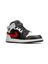 Jordan Air  1 Mid "chile Red" Sneakers In Black