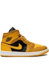 Jordan Air  1 Mid Sneaker In Yellow