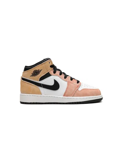 Jordan Kids' Air  1 Mid Se "flight Club" Sneakers In Orange