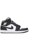 Jordan Air  1 Mid "panda Elephant" Sneakers In Black