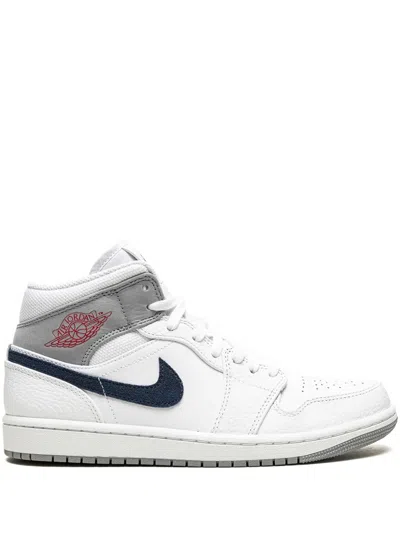 Jordan Air  1 Mid Pi "paris" Sneakers In White
