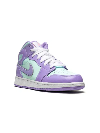 Jordan Kids' Air  1 Mid Gs Sneakers In Purple