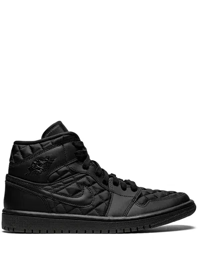 Jordan Air  1 Mid Sneakers In Black