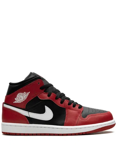 JORDAN AIR JORDAN 1 MID "RED" SNEAKERS