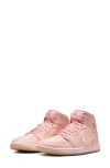 Jordan Women's Air  1 Mid Se Shoes In Washed Coral/pink Salt