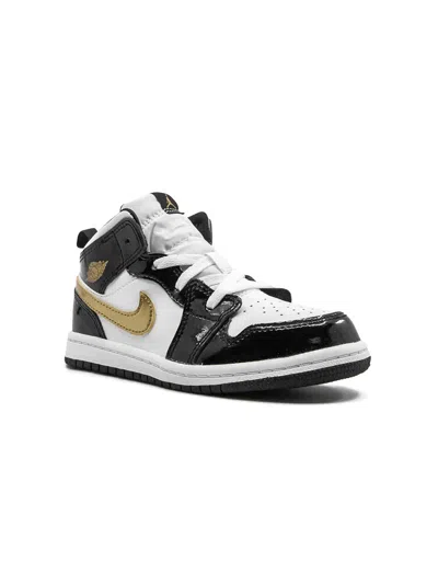 Jordan Babies' Air  1 Mid Se "black/gold" Sneakers