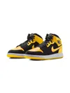 Jordan Air  1 Mid Se "black/white/varsity Maize" Sneakers In Black