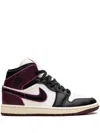 Jordan Air  1 Mid Sneaker In Purple