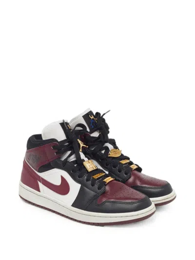 Pre-owned Jordan Air  1 Mid Se Hi-top Sneakers In Red