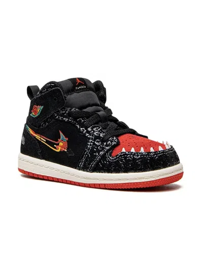Jordan Babies' Air  1 Mid Se "siempre Familia" Sneakers In Black