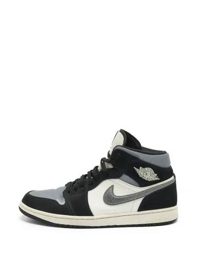 Pre-owned Jordan Air  1 Mid Se Sneakers In Black