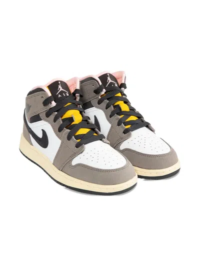 Jordan Kids' Air  1 Mid Se Sneakers In Gray