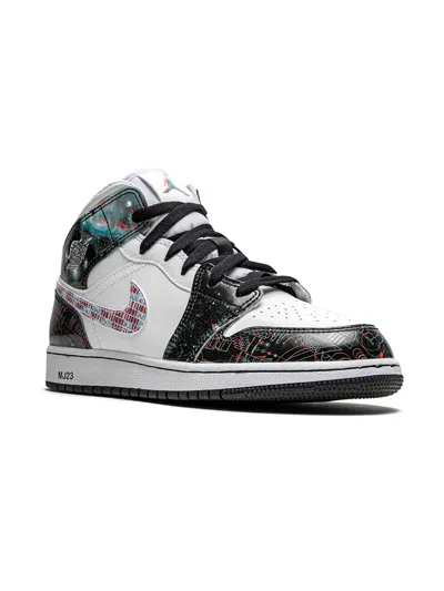Jordan Kids' Air  1 Mid Se "take Flight" Sneakers In White