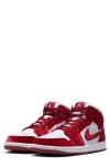 Jordan Women's Air  1 Mid Se Shoes In White/team Red/black