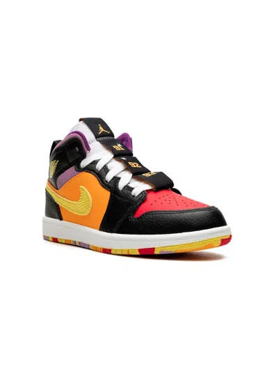 Jordan Kids' Air  1 Mid "six Championships" Sneakers In Black