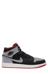 Jordan Mens  Aj 1 Mid Se In Black/cement Grey/fire Red